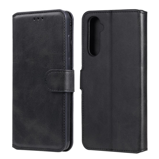 OPPO Realme 6 Pro Classic Calf Texture PU + TPU Horizontal Flip Leather Case, with Holder & Card Slots & Wallet(Black)