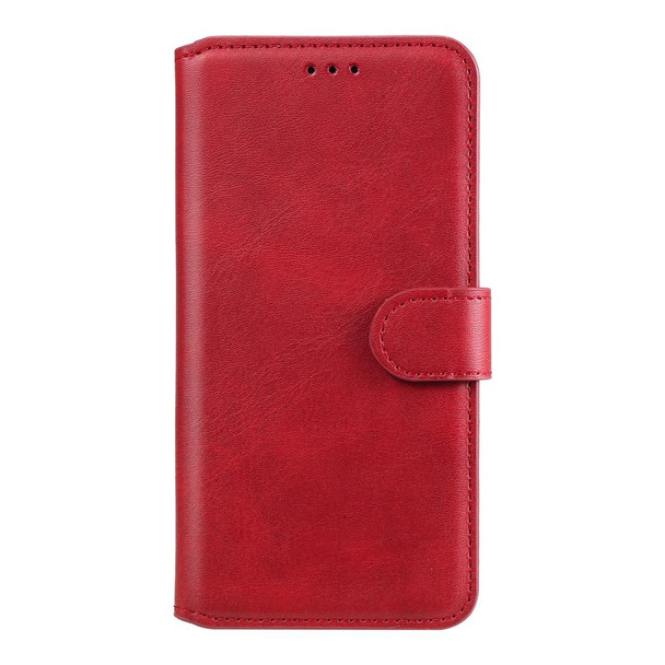 OPPO Realme 6 Pro Classic Calf Texture PU + TPU Horizontal Flip Leather Case, with Holder & Card Slots & Wallet(Red)