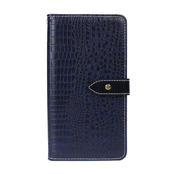 OPPO Reno A idewei Crocodile Texture Horizontal Flip Leather Case with Holder & Card Slots & Wallet(Dark Blue)