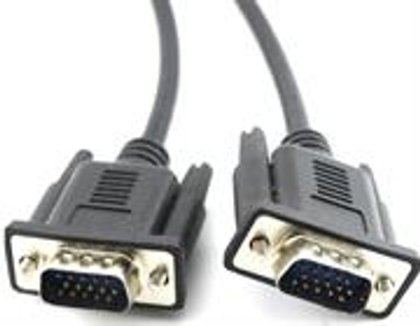 UniQue SVGA Monitor Cable- HD15 Pin Male to HD15 Pin Male VGA Cable 5 Metre Length , Black, Poly Bag, No Warranty