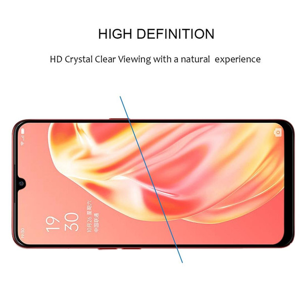 25 PCS 9H Surface Hardness 2.5D Full Glue Full Screen Tempered Glass Film - OPPO A91