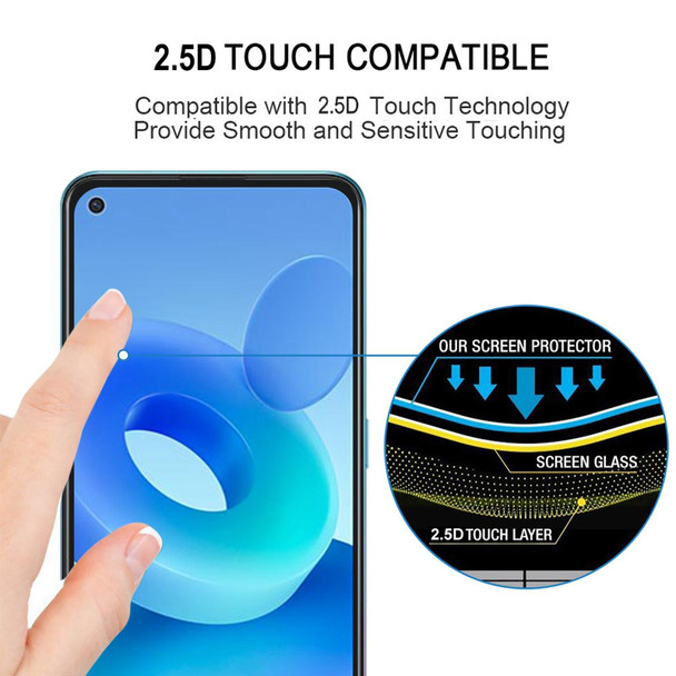 OPPO A95 5G Full Glue Full Cover Screen Protector Tempered Glass Film