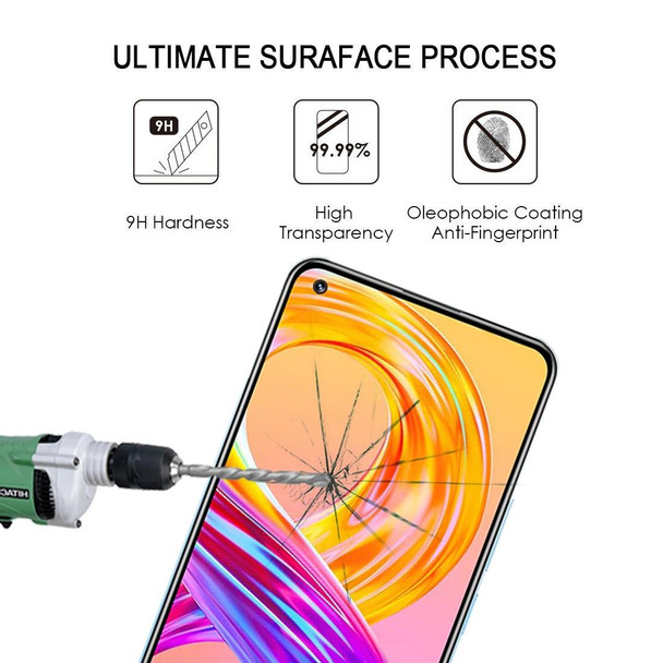 OPPO Realme 8 / 8 Pro Full Glue Full Cover Screen Protector Tempered Glass Film