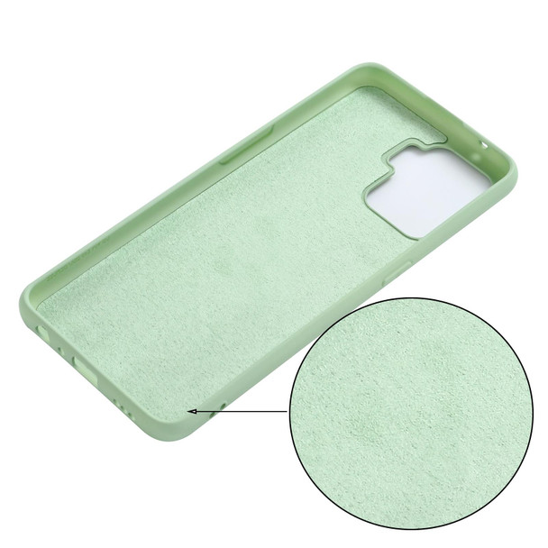 OPPO A94 / Reno5 F / F19 Pro Pure Color Liquid Silicone Shockproof Full Coverage Case(Green)