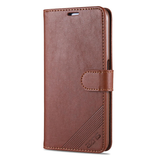 OPPO A72 5G AZNS Sheepskin Texture Horizontal Flip Leather Case with Holder & Card Slots & Wallet(Brown)