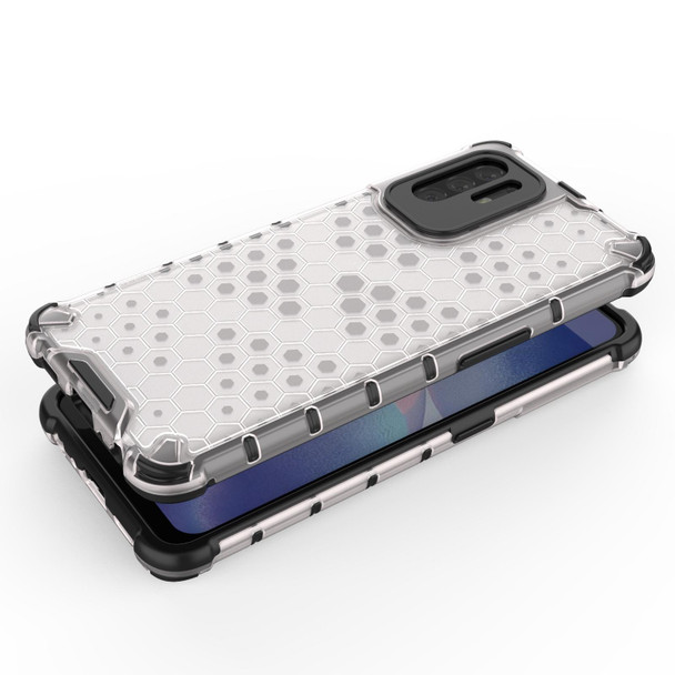 OPPO Reno5 Z 5G Shockproof Honeycomb PC + TPU Case(White)