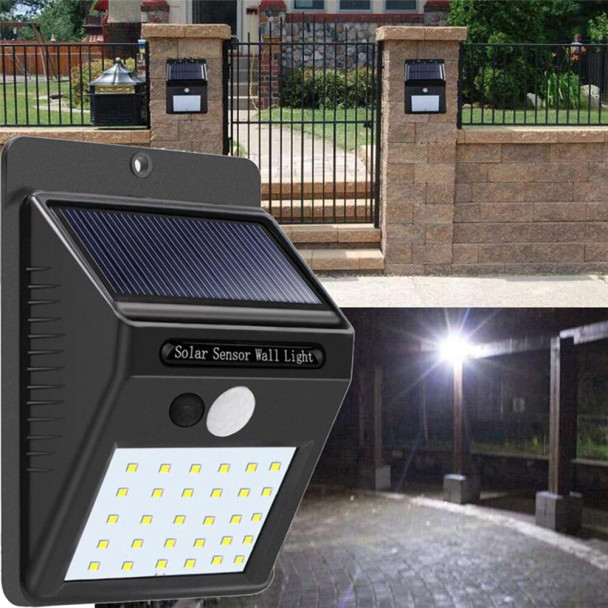 20 LED Solar Motion Sensor Wall Light