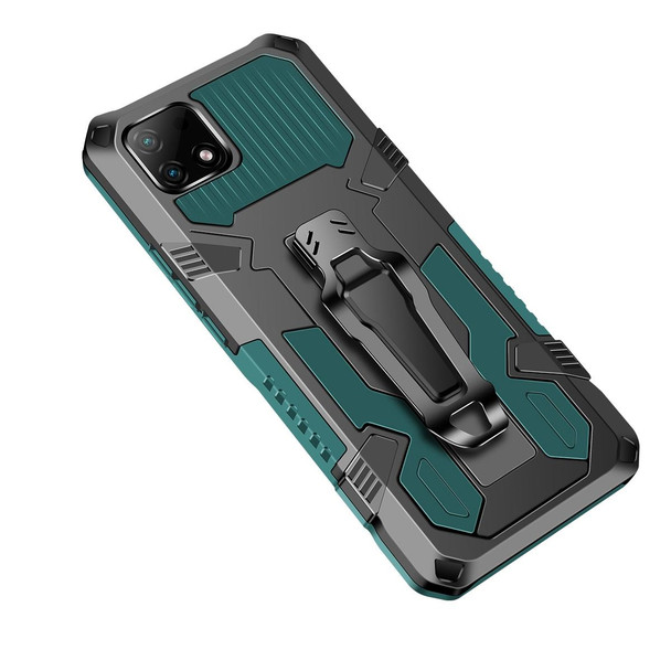 OPPO Realme C21 / C20 Armor Warrior Shockproof PC + TPU Protective Case(Army Green)