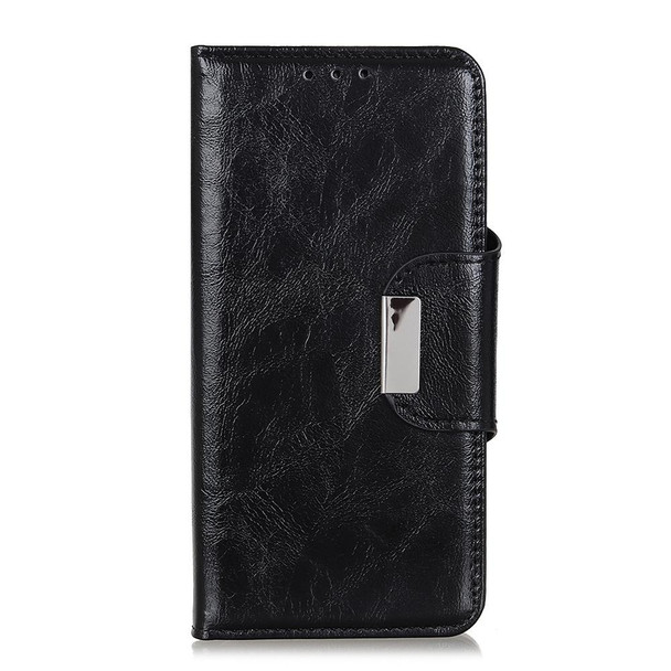 OPPO Reno5 5G Crazy Horse Texture Horizontal Flip Leather Case with Holder & 6-Card Slots & Wallet(Black)