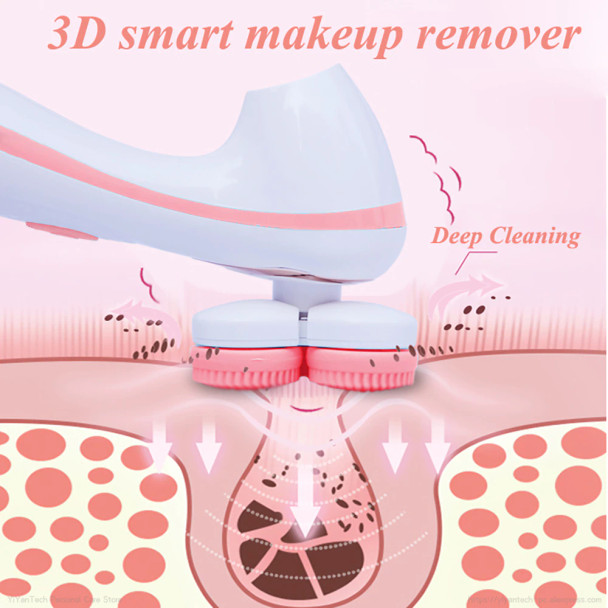 3 In 1 Electric Facial Cleansing Brush