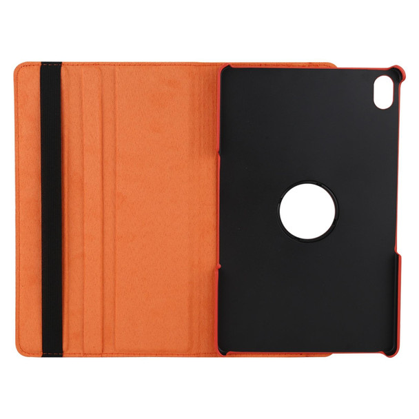 Lenovo Tab P11 / Tab P11 5G Litchi Texture Horizontal Flip 360 Degrees Rotation Leather Case with Holder(Orange)