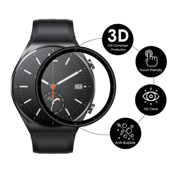 2 PCS - Xiaomi Watch S1 ENKAY Hat-Prince 3D Full Coverage Soft PC Edge + PMMA HD Protector Film