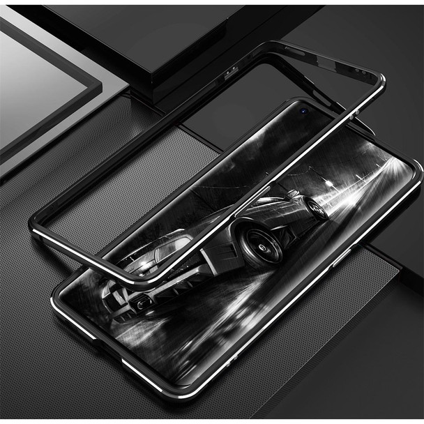 OPPO Find X2 Aluminum Alloy Shockproof Protective Bumper Frame(Black)
