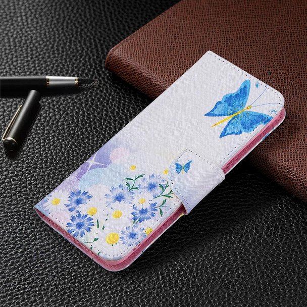 OPPO A74 4G / F19 4G Colored Drawing Pattern Horizontal Flip Leather Case with Holder & Card Slots & Wallet(Butterfly Love)