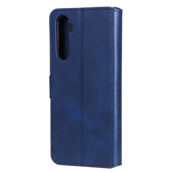 OPPO Realme 6 Pro Classic Calf Texture PU + TPU Horizontal Flip Leather Case, with Holder & Card Slots & Wallet(Blue)