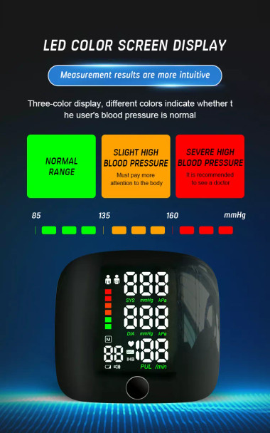 Smart LCD Blood Pressure Monitor