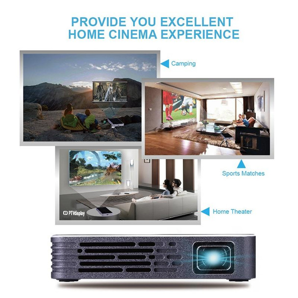 P8I 854x480 100LM Mini Portable Multimedia DLP Projector