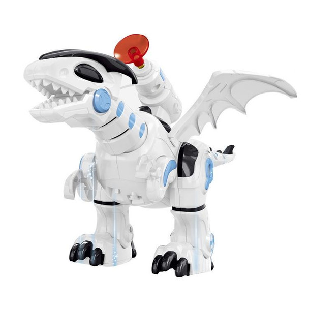 Electric Mechanical Fighting Dinosaur Children Dinosaur Model Toy, Support Walking & Lighting & Sound & Launch Soft Bullet