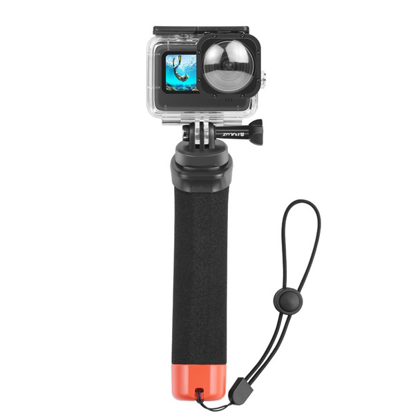 PULUZ Floating Foam Hand Grip Buoyancy Rods with Strap & Quick-release Base for GoPro HERO10 Black / HERO9 Black / HERO8 Black / HERO7 /6 /5 /5 Session /4 Session /4 /3+ /3 /2 /1, DJI Action 2, Xiaoy