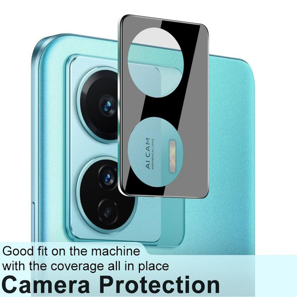 vivo T1 Pro 5G imak Integrated Rear Camera Lens Tempered Glass Film with Lens Cap Black Version