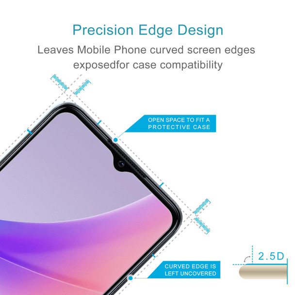 50 PCS 0.26mm 9H 2.5D Tempered Glass Film - OPPO A97