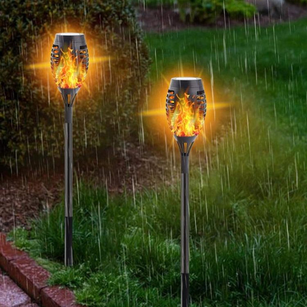 2 PCS Outdoor Courtyard Solar Flame Light Park Lawn Decoration Waterproof Landscape Light(12 LED)