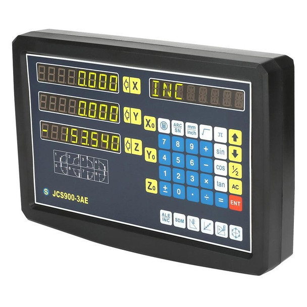 JCS900-3AE Three Axes Digital Readout Display Milling Lathe Machine, EU Plug