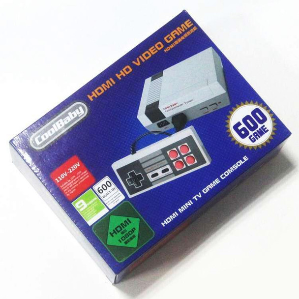 Retro Classic TV Mini HDMI HD Video Game Console, Built-in 600 Games