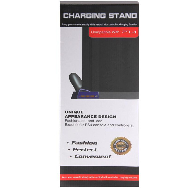 Charging Stand USB Dual Cooling Fan Controller Stand Holder Cooler for PS4 Console Cooler(Black)