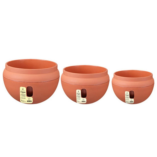 Hanging Plastic Flower Pots Hanging Pots Flower Pot With Hanging Chain,Small Size:20*13.6cm ,Random Color Delivery