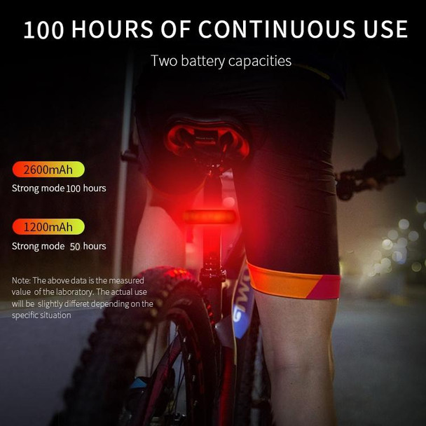 A02 Bicycle Taillight Bicycle Riding Motorcycle Electric Car LED Mountain Bike USB Charging Safety Warning Light (100 Hours, Plastic Bag)