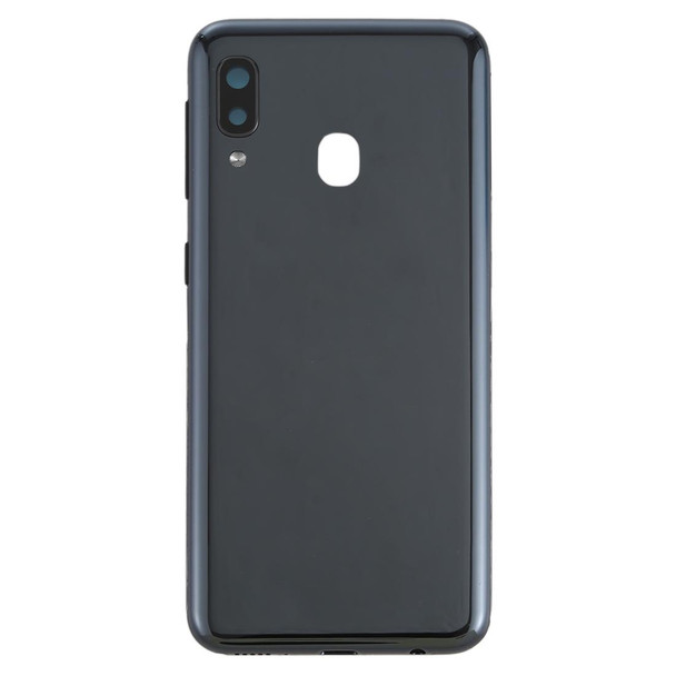 Battery Back Cover with Side Keys for Galaxy A20e(Black)