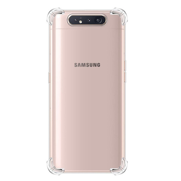 Samsung Galaxy A80 / A90 Four-Corner Anti-Drop Ultra-Thin Transparent TPU Phone Case