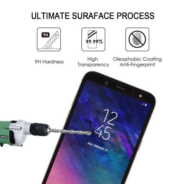 25 PCS Full Glue Full Cover Screen Protector Tempered Glass film for Galaxy A6+ (2018)