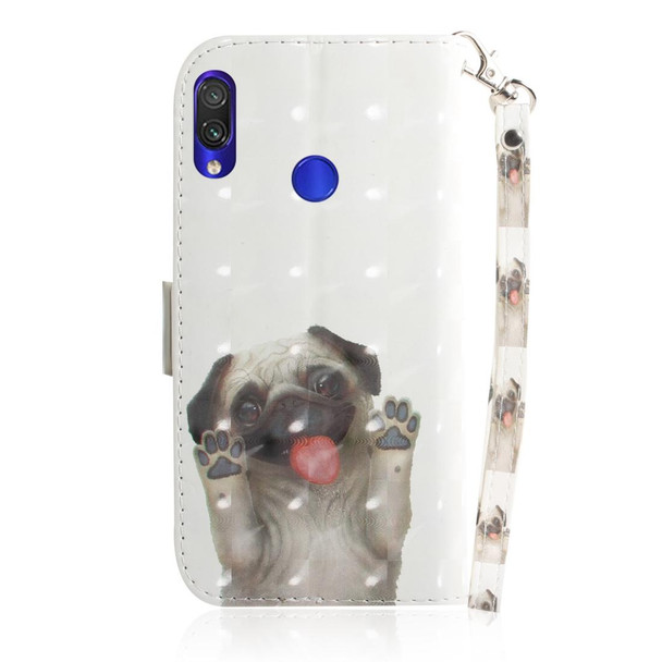 3D Coloured Drawing Horizontal Flip Leatherette Case with Holder & Card Slots & Wallet - Galaxy S10 Plus(Pug)