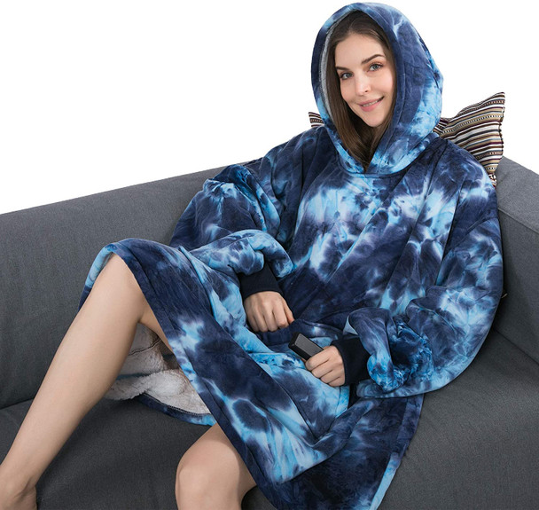 Oversized Plush Blanket Hoodie