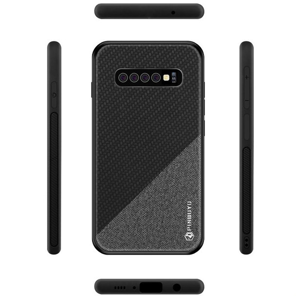 PINWUYO Honors Series Shockproof PC + TPU Protective Case for Galaxy S10 Plus(Red)