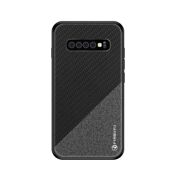 PINWUYO Honors Series Shockproof PC + TPU Protective Case for Galaxy S10 Plus(Black)