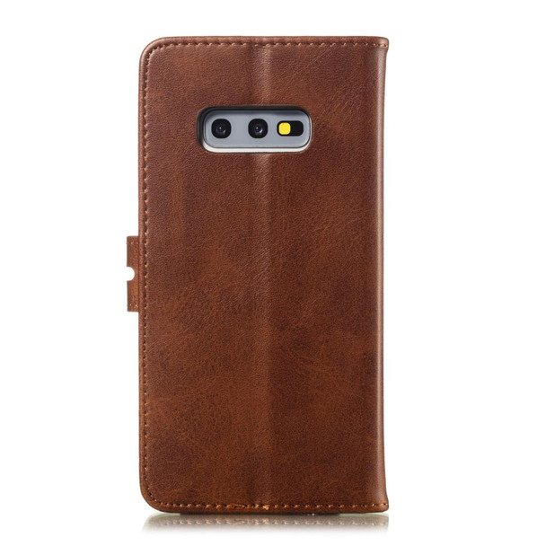 Leather Protective Case - Galaxy S10e(Brown)