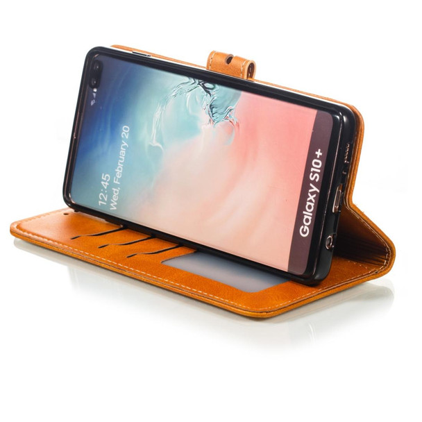 Leather Protective Case - Galaxy S10 Plus(Yellow)