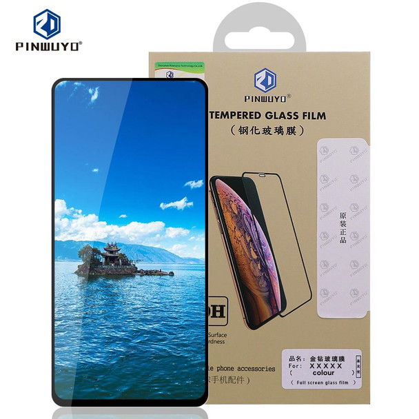 PINWUYO 9H 2.5D Full Glue Tempered Glass Film for Galaxy M30