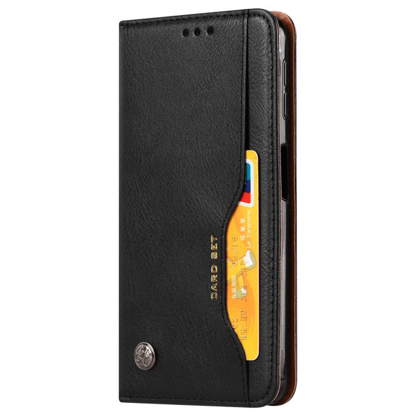 Knead Skin Texture Horizontal Flip Leather Case for Samsung Galaxy A70, with Photo Frame & Holder & Card Slots & Wallet(Black)