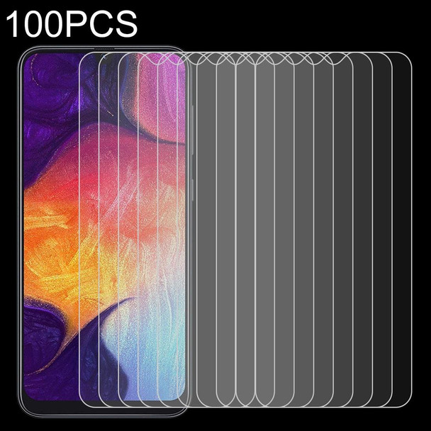 100 PCS 0.26mm 9H 2.5D Tempered Glass Film for Galaxy A50