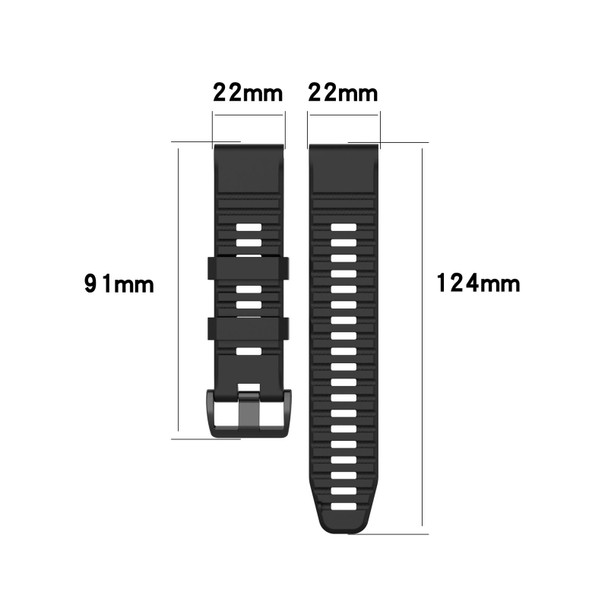 Garmin Approach s62 Silicone Watch Band(Black)