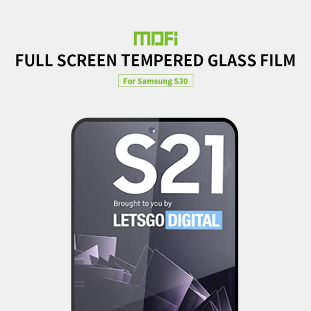 Samsung Galaxy S21 5G MOFI 9H 2.5D Full Screen Tempered Glass Film(Black)