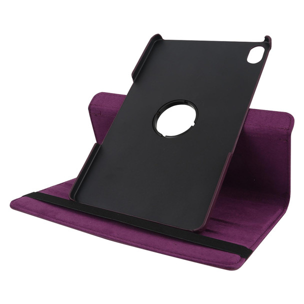 Lenovo Tab P11 / Tab P11 5G Litchi Texture Horizontal Flip 360 Degrees Rotation Leather Case with Holder(Purple)