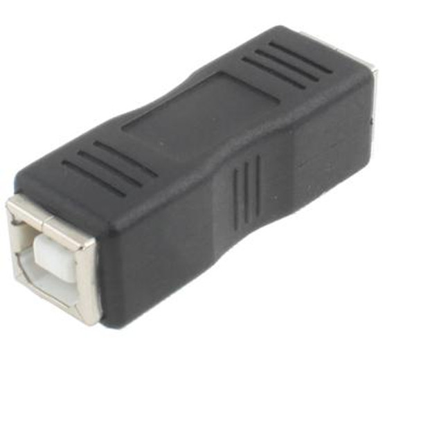 USB 2.0 Printer BF to BF Extension Adapter(Black)