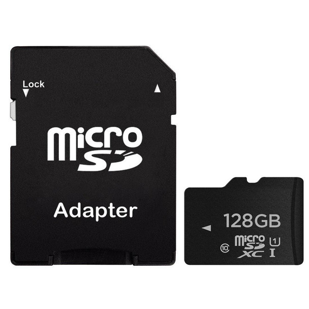 128GB High Speed Class 10 Micro SD(TF) Memory Card from Taiwan, Write: 8mb/s, Read: 12mb/s (100% Real Capacity)