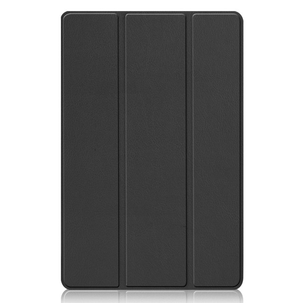 Xiaomi Pad 5 Custer Texture Horizontal Flip Leather Case with Three-folding Holder & Sleep / Wake-up Function(Black)