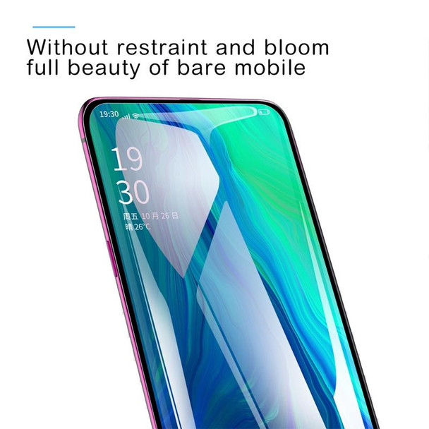 2 PCS Baseus 0.3mm Full Screen Curved Edge Tempered Glass Screen Protector for OPPO Reno